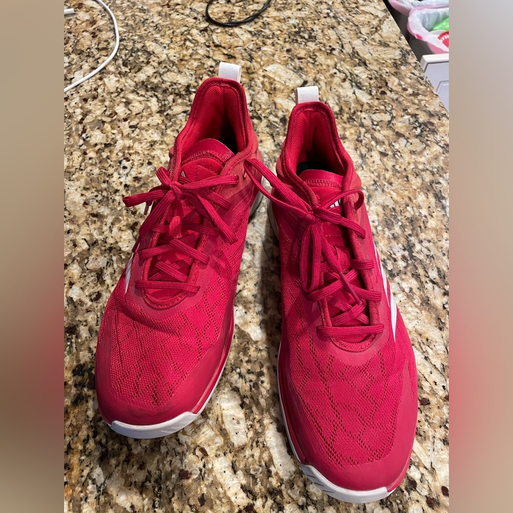 Adidas Crimson Red Sneakers - Men’s 9.5 - great condition